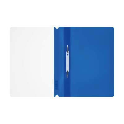Папка-скоросшиватель пластик. СТАММ А4, 160мкм, синяя с прозр. верхом