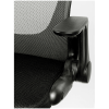 Кресло оператора Helmi HL-M04 "Active", ткань, спинка сетка черн/сиденье TW черн, рег. подлокот, хром